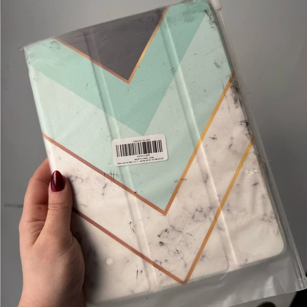 Stylish Mint and White IPAD case 9.7 in
